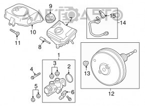 Brake booster sensor for Porsche Cayenne 19-26