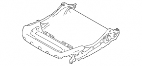 Subaru Forester 25-26 driver's seat slide, mechanical, frameless