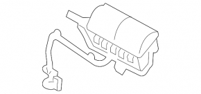 Lexus GX470 03-09 passenger airbag in the dashboard
