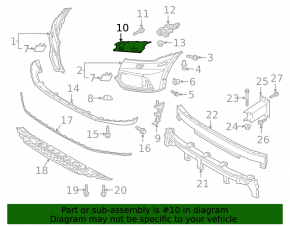 Front bumper bracket upper right Audi Q5 80A 18-20 S-Line