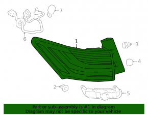 Light outer wing right Lexus CT200h 11-13 prerest