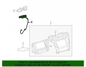 Navigation Antenna Lexus LS460 LS600h 07-12