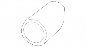 Right muffler tip for Audi A4 B9 19-25