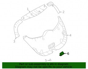 Inner Trunk Door Handle Nissan Leaf 11-17
