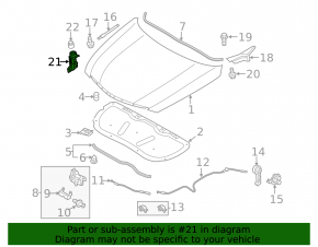Hyundai Sonata 11-15 Hood Switch