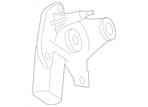 Rear wiper trapezoid with motor Mercedes GLC 16-22