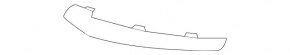 Left front bumper lip molding for Mercedes GLC 63 18-21, lower, chrome, AMG pack
