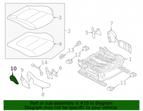 Mazda CX-50 23-25 Black Passenger Seat Reclining Lever