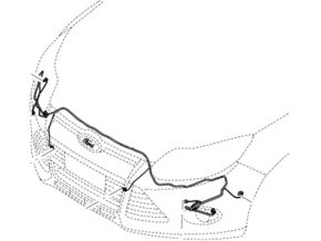 Wiring front bumper Ford Focus mk3 11-14 prerest, under fog lights