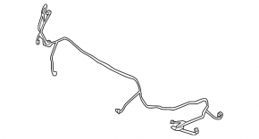 Wiring front bumper Ford Focus mk3 11-14 prerest, under fog lights