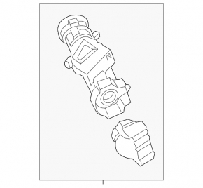 Ford Fusion mk5 13-20 ignition switch without contact group