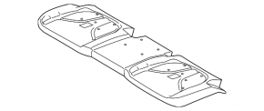 Heated rear seats 2 row Lincoln MKC 15- with foam rubber