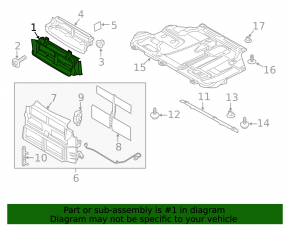Lower radiator duct Ford Focus mk3 15-18 2.0 rest