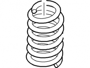 Rear spring left Ford Explorer 11-19 fwd