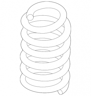 Rear spring left Ford Explorer 11-19 fwd