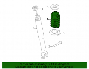 Rear spring left Ford Explorer 11-19 fwd