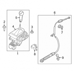 Ford Mustang mk6 18-23 Gearbox Shifter