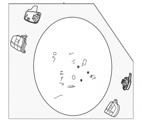 Naked steering wheel Ford Escape MK4 2023-2026 leather, heated, no buttons, scratches, worn