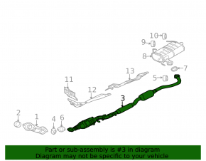 Mitsubishi Outlander 14-21 AWD lower catalytic converter sawed off, rusty