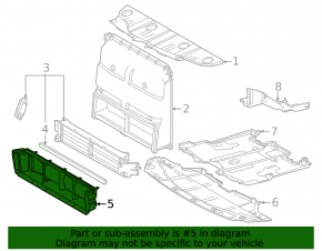 Subaru Solterra 23-26 Lower Radiator Duct