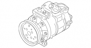 VW Passat B7 12-15 USA 2.5 Air Conditioning Compressor
