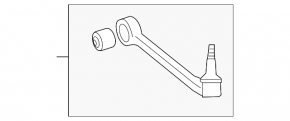 Lower control arm, front right, rear, Chevrolet Camaro 10-15