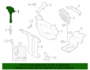 Ignition coil Nissan Murano 25-26