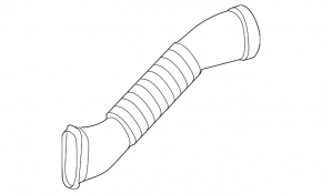 Air duct for the left air filter housing for a Mercedes S-class W221 S400