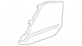 Audi A6 C8 19-24 black Bang & Olufsen rear right door panel speaker mesh, broken fasteners