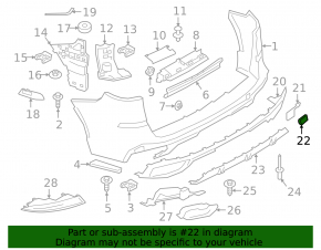 BMW X5 G05 19-25 Rear Bumper Tow Hook Cover Without M Model, Bumper Cover & Components, Lower, With M Package, Bumper Cover & Components, Lower