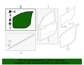 Front left door seal Mitsubishi Eclipse Cross 18-24