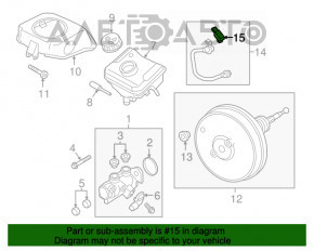VW Tiguan 18-21 vacuum booster sensor with tube