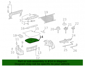 Cardboard trunk floor Toyota Solara 2.4 04-08