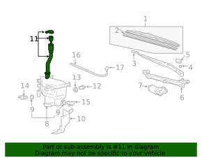 Washer reservoir neck Lexus GX470 03-09