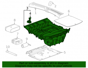 Trunk tray Chevrolet Equinox EV 24-26