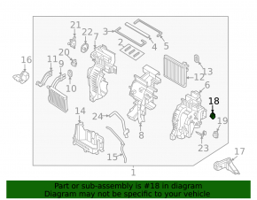 Actuator motor heater drive ventilation Kia Optima 16-20
