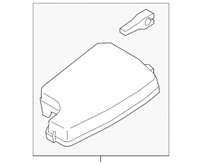 Mazda 6 18-21 underhood fuse box upper cover