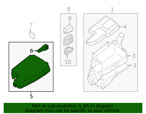 Mazda 6 18-21 underhood fuse box upper cover