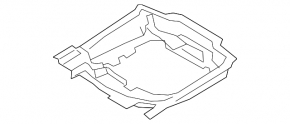 Land Rover Range Rover Velar 18-23 black trunk liner for spare wheel