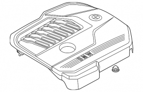BMW 3 G20 20-26 B58 M-Sport Engine Cover