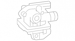 EGR valve GMC Terrain 10-17 with tube, type 2