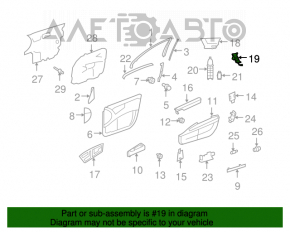 Mercedes W221 front right door lock control