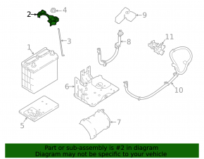 Battery mount Nissan Leaf 18-