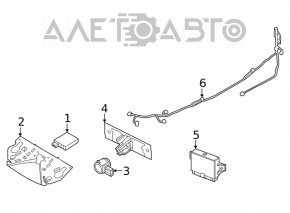 Rear Bumper Parking Sensor Nissan Rogue 21-23