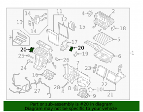 Actuator motor heater drive ventilation Polestar 2 21-
