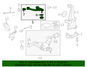 Upper control arm, front right, Lexus GX550 24-26
