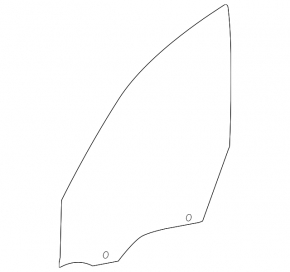 Front right door glass BMW X1 F48 16-22