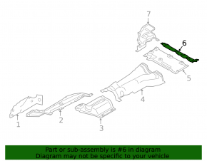 Heat shield muffler rear BMW X3 G01 18-21