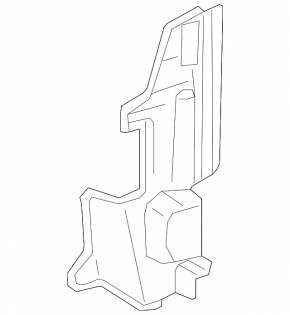 Right radiator deflector for Toyota Camry v55 15-17 hybrid USA