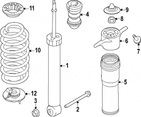 Rear left shock absorber support Kia Niro 23-24